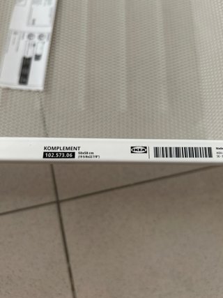 Cesta Metálica Blanca Ikea KOMPLEMENT
