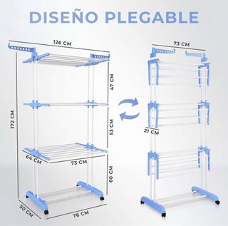 Tendedero vertical plegable