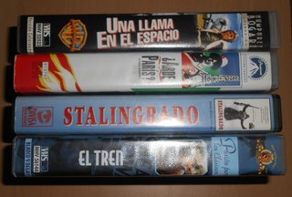 4 Películas VHS (Stalingrado, El Tren, etc.)