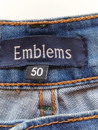 Pantalón vaquero hombre Emblems azul talla 50