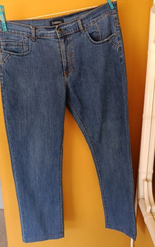 Pantalón vaquero hombre Emblems azul talla 50