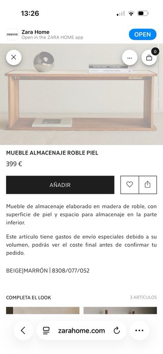 Mueble Zara Home NUEVO