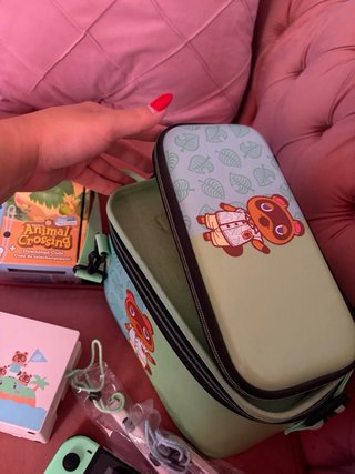Nintendo Switch Animal Crossing + Funda transporte