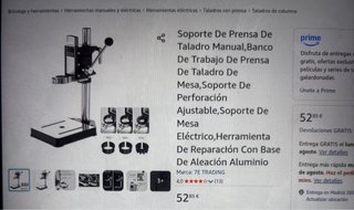 Soporte de prensa para taladro