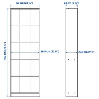 Estantería GERSBY IKEA Negra