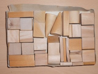 Juego de construcción madera vintage