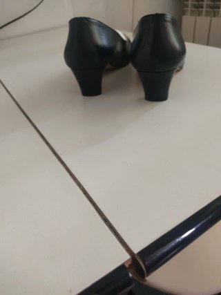 Zapatos de tacón medio,.azul marino