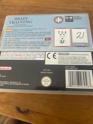 Juego Nintendo DS Brain Training Dr. Kawashima