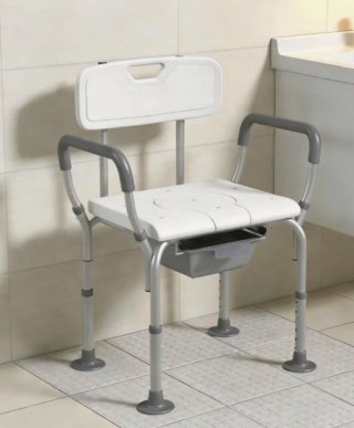 Silla de Ducha HOMCOM 3 en 1