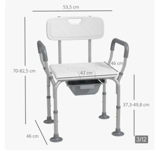 Silla de Ducha HOMCOM 3 en 1