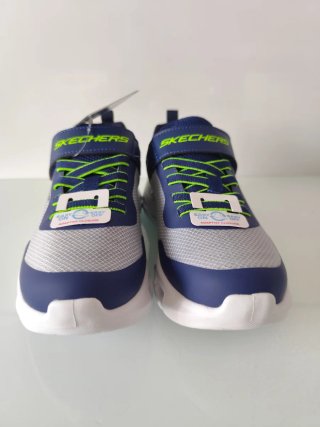 Zapatillas Skechers niño azul/verde