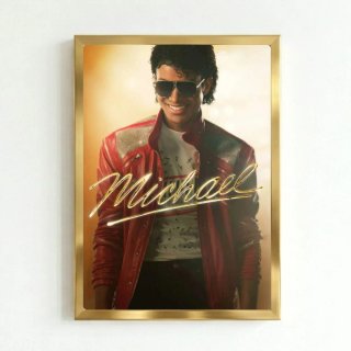 Quadro Michael Jackson Rosso Oro