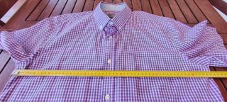 Camisa TEX cuadros morados talla L