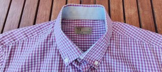 Camisa TEX cuadros morados talla L
