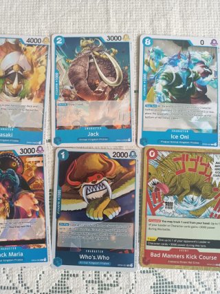 Carte One Piece qt 10 Queen, Sasaki, Jack, Zoro