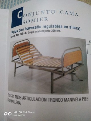 Conjunto Cama Somier Regulable