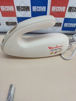 Cuchillo eléctrico 100 W acero inoxidable blanco - Moulinex Secanto