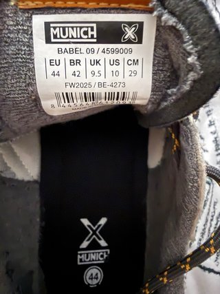 Zapatillas Munich Babel 09 Talla 44