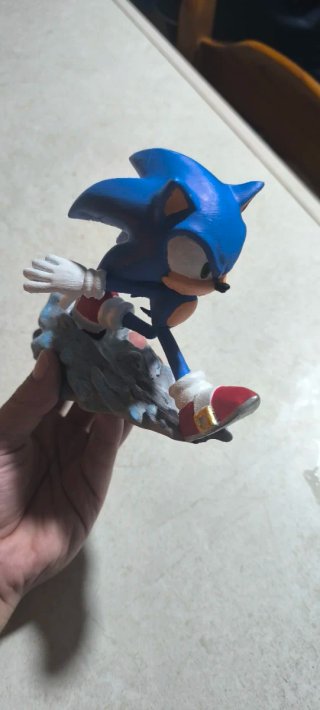 Figura Sonic 3D Pintada a Mano