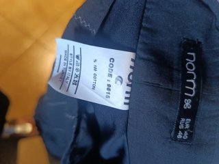 Falda Negra Boho Algodón T40 Volantes