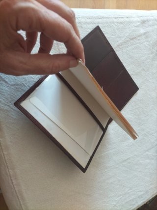 Funda Piel Pasaporte/Cuaderno Marrón