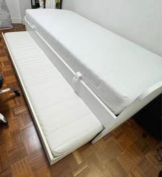 Cama IKEA SLÄKT 90x200 + Cama Extra + 2 Colchones