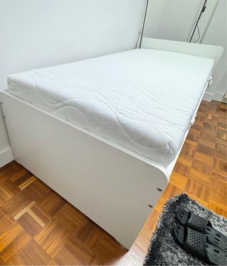 Cama IKEA SLÄKT 90x200 + Cama Extra + 2 Colchones