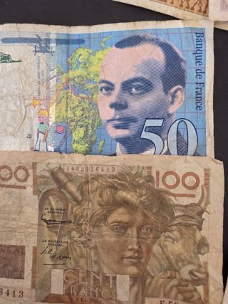 Lote Billetes Franceses  Varios Valores