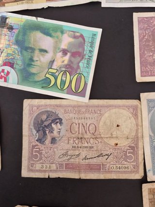 Lote Billetes Franceses  Varios Valores