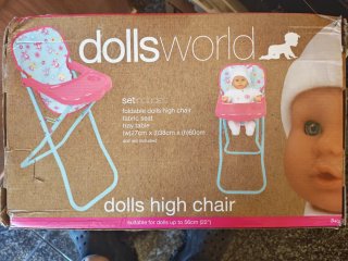 Trona Plegable Muñecas Dolls World. Nueva