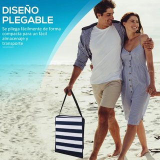 Set 2 Esterillas Playa Reclinables con Bolsa