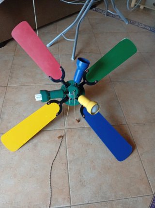 Ventilador de Techo Infantil Multicolor