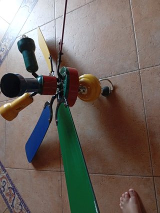 Ventilador de Techo Infantil Multicolor