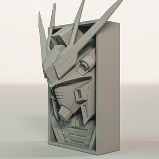 Porta-livros Cabeça Gundam