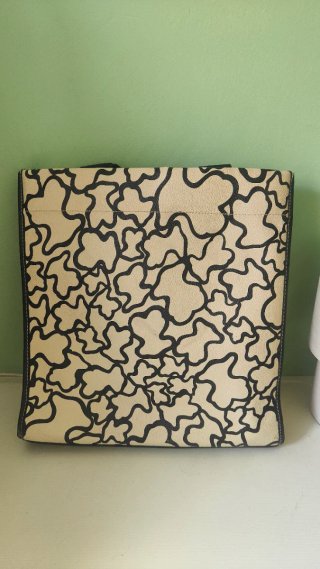 Bolso Tote Tous Kaos Beige y Negro