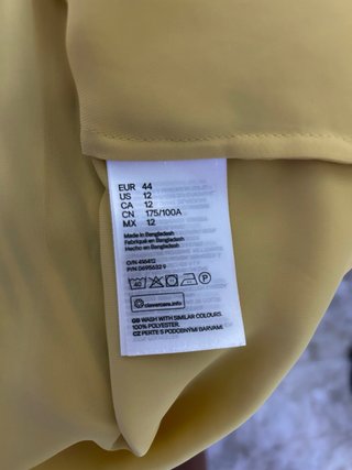 Camisa H&M Amarilla
