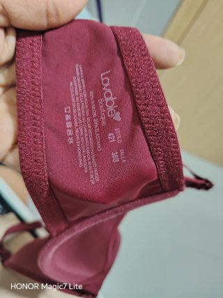 Conjunto sujetador y braga color vino