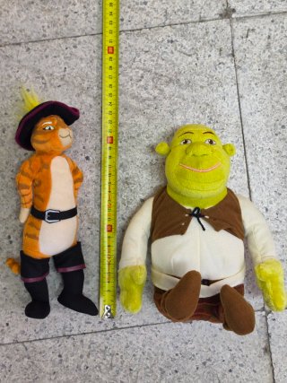 Lote 2 peluches de la saga Shrek