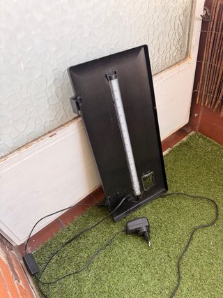 Pecera mediana negra básica