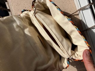 Bolso Zara tejido multicolor