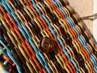 Bolso Zara tejido multicolor