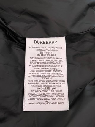 Chaqueta Burberry Negra
