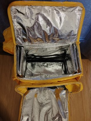 Mochila térmica amarilla