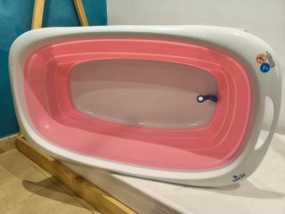 Bañera plegable Toral rosa