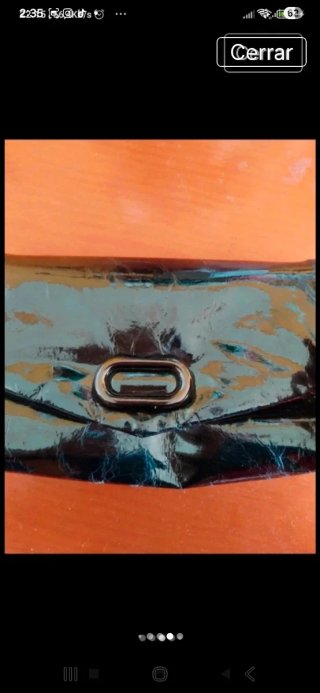 Bolso Paco Martinez metalizado negro/plata