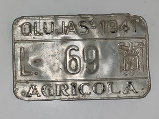 Matrícula Agrícola Antigua OLUJAS 1941