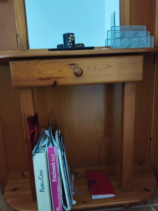 Mueble recibidor madera pino
