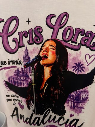 Camiseta Cris Lora Operación Triunfo Talla Única