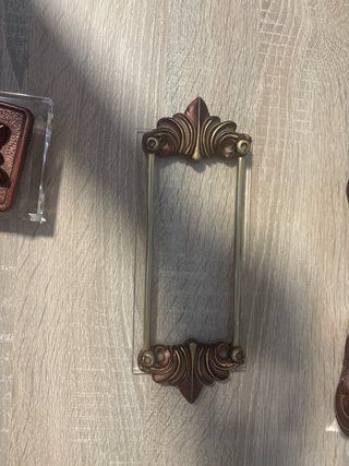 Juego Decoración Cristal y Bronce