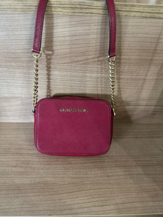 Bandolera Michael Kors Saffiano Granate
